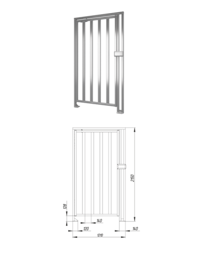Praktika К-10-Н правая. Калитка полноростовая. OXGARD в Рязани