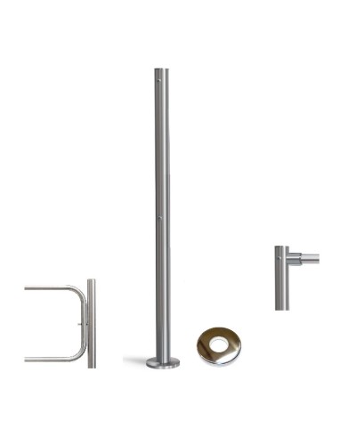PERCo-BH02 2-15 с крышкой. Стойка с отверстием под стопорный механизм поворотной секции и с 2-мя отверстиями для крепления патрубков на стороне, противоположной створке. PERCo в Рязани
