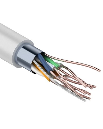 F/UTP Light, CAT 5, PVC, 4PR, 26AWG, INDOOR, SOLID, серый, 305м, PROconnect (01-0148). Кабель «витая пара» (LAN) для структурированных систем связи. PROCONNECT в Рязани