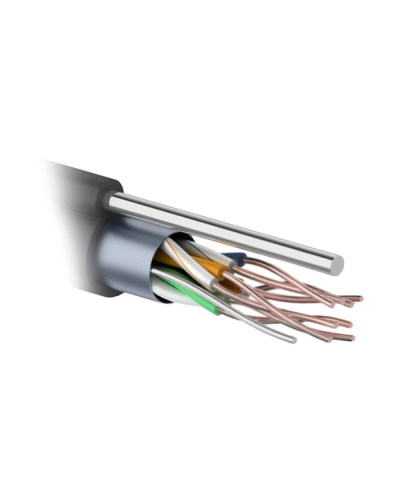F/UTP 4PR 24AWG CAT5e 305м OUTDOOR+ТРОС*1. PROCONNECT (01-0155). Кабель «витая пара» (LAN) для структурированных систем связи. PROCONNECT в Рязани