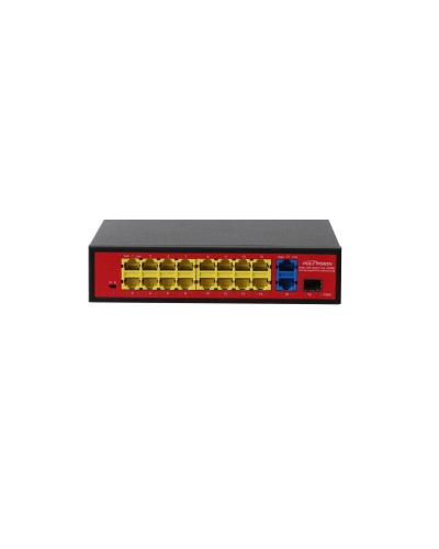 PND-16P-2G1F Lite (180W). Коммутатор неуправляемый 18-портовый с PoE. Polyvision в Рязани
