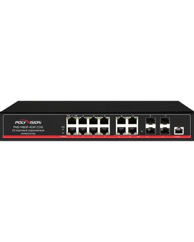 PND-M8GP-4G4F(150). Коммутатор управляемый оптический 12 портовый. Polyvision в Рязани