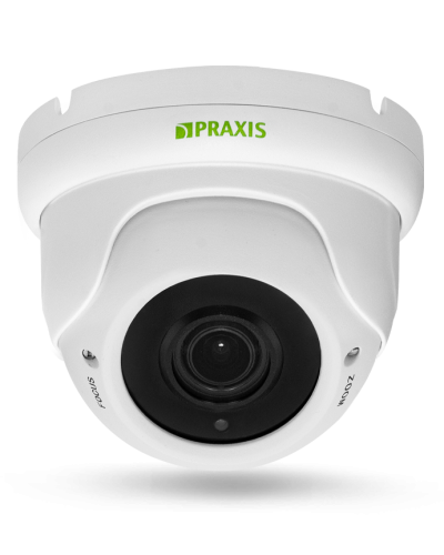 PP-7141IP 2.8-12 AUDIO. Видеокамера IP купольная. Praxis в Рязани