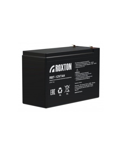 RBT-12V7AH. Аккумулятор герметичный свинцово-кислотный. ROXTON в Рязани