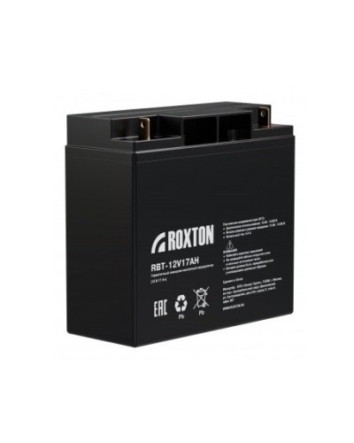 RBT-12V17AH. Аккумулятор герметичный свинцово-кислотный. ROXTON в Рязани
