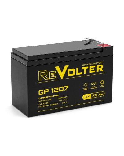 Revolter GP 1207. Аккумулятор автомобильный герметичный свинцово-кислотный. Revolter в Рязани