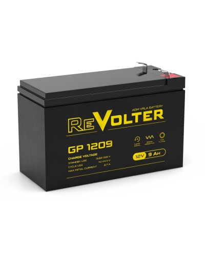 Revolter GP 1209. Аккумулятор автомобильный герметичный свинцово-кислотный. Revolter в Рязани