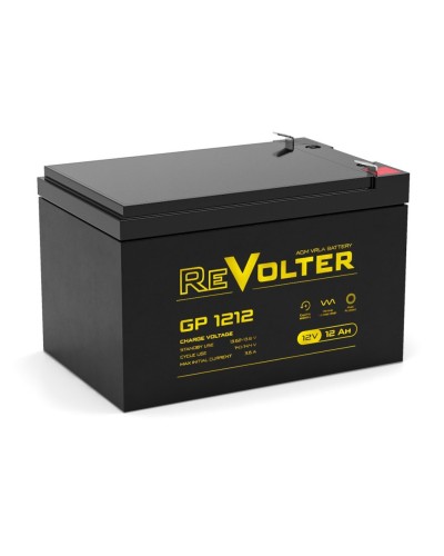 Revolter GP 1212. Аккумулятор автомобильный герметичный свинцово-кислотный. Revolter в Рязани
