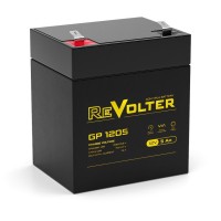 Revolter GP 1205. Аккумулятор автомобильный герметичный свинцово-кислотный. Revolter