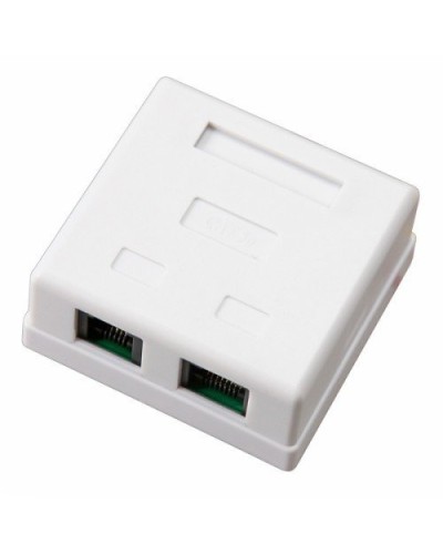 Розетка компьютерная внешняя, 2-порта RJ-45 (8P8C), UTP CAT 6 REXANT (03-0136): Розетка RJ-45 в Рязани