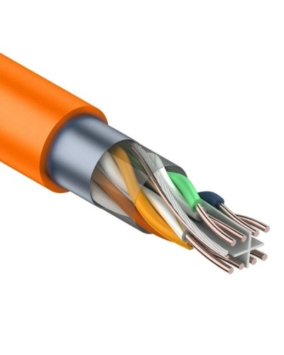 F/UTP, CAT 6, ZH нг(А)-HF, 4PR, 23AWG, INDOOR, SOLID, оранжевый, 305 м, REXANT (01-0151). Кабель «витая пара» (LAN) для структурированных систем связи. Rexant в Рязани