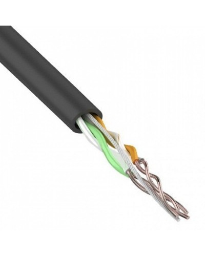 U/UTP, CAT 5e, PE, 2PR, 24AWG, OUTDOOR, SOLID, черный, 305м, REXANT (01-0025). Кабель «витая пара» (LAN) для структурированных систем связи. Rexant в Рязани