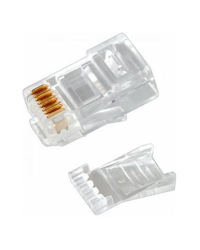 Разъем RJ-45(8P8C) под витую пару, UTP, CAT 6, с вставкой REXANT (05-1031). Разъем RJ-45. Rexant в Рязани