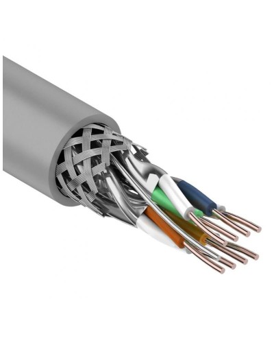 S/FTP, CAT 7, PVC, 4PR, 23AWG, INDOOR, SOLID, серый, 305 м, REXANT (01-0542). Кабель «витая пара» (LAN) для структурированных систем связи. Rexant в Рязани