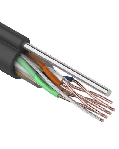 U/UTP 4PR 24AWG CAT5e 305м OUTDOOR+ТРОС*1 REXANT (01-0046). Кабель «витая пара» (LAN) для структурированных систем связи. Rexant в Рязани