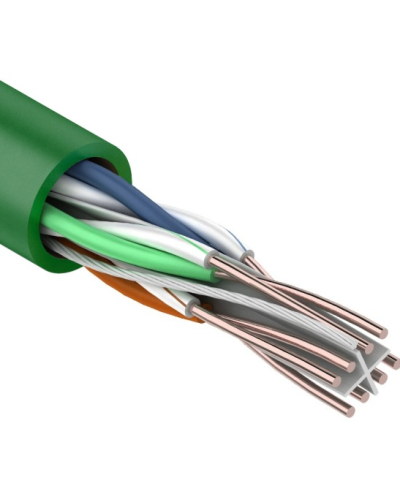 U/UTP, CAT 6, нг(А)-LSLTx, 4х2х0,575мм, 23AWG, INDOOR, SOLID, зеленый, 305м REXANT (01-0071). Кабель «витая пара» (LAN) для структурированных систем связи. Rexant в Рязани
