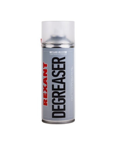 Очиститель обезжириватель DEGREASER, REXANT, 400 мл, аэрозоль (85-0006): Баллон с очистителем в Рязани