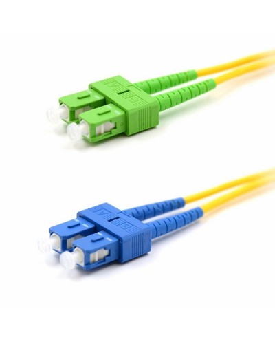 Патч-корд оптический переходной (SM), 9/125 (OS2), SC/APC-SC/UPC, (Duplex), PVC, 2м REXANT (50-2059): Патч-корд оптический в Рязани