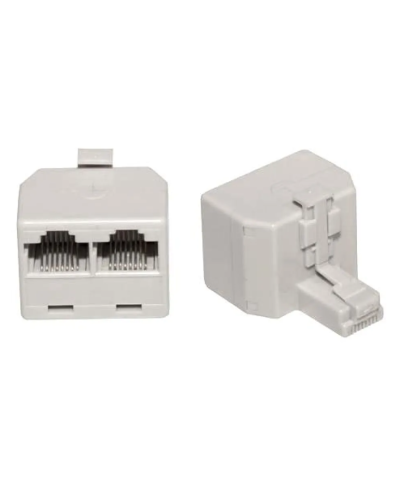 Двойник компьютерный UTP RJ-45(8P8C) (штекер - 2 гнезда) REXANT (03-0102): Кабельный соединитель в Рязани