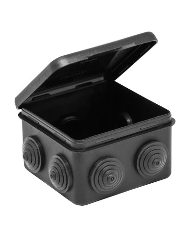 Коробка TYCO ОП 80х80х50мм откидная крышка УХЛ1 IP54 черный (67040МЧ). Коробка распределительная. RuVinil в Рязани