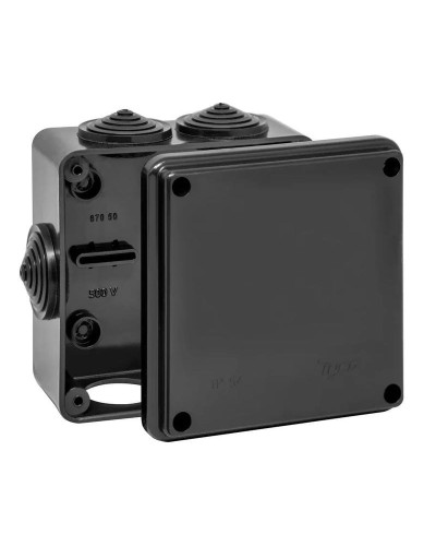 Коробка TYCO ОП 100х100х50мм УХЛ1 IP54 черный (67050Ч). Коробка распределительная. RuVinil в Рязани