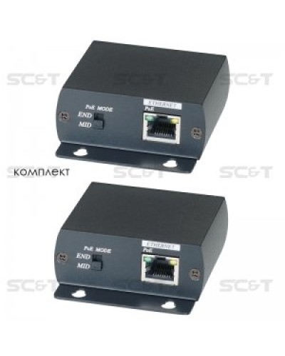 IP01P. Удлинитель Ethernet с PoE. SC&T в Рязани
