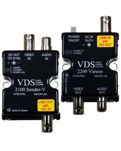 VDS 2100/2200. Удлинитель видео-, аудиосигнала, напряжения питания по коаксиальному кабелю. SC&T в Рязани
