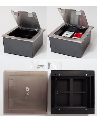 Люк на 4 поста (45х45), из нержавеющей стали, с коробкой, IP40 (300014). Люк. SPL в Рязани