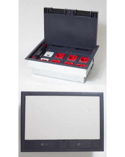 Люк на 8 постов (45х45), металл/пластик, с металлической коробкой, IP40 (300009). Люк. SPL в Рязани