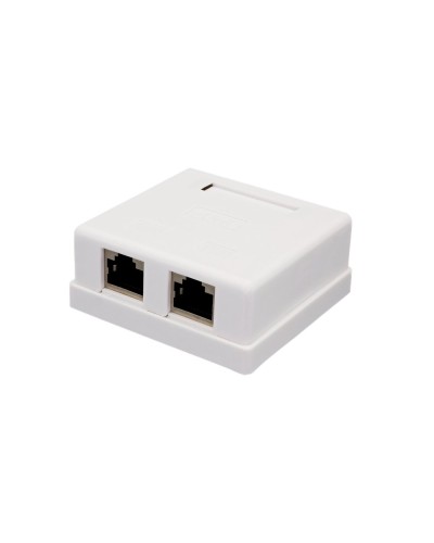 Розетка настенная RJ-45, 8P8C, Cat.6, 2 порта FTP (10-0353): Компьютерная розетка в Рязани