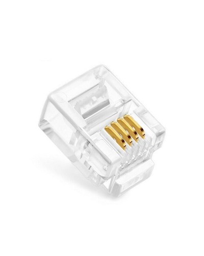 Коннекторы 6P4C (RJ-11) (100шт) (10-0227). Телефонный разъем 6P4C (RJ-11). SUPRLAN в Рязани
