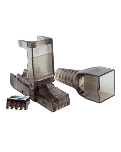 Коннектор 8P8C UTP 6A (RJ-45) безынструментальный (10-0239). Разъем RJ-45. SUPRLAN в Рязани