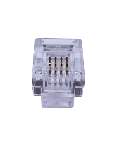 Коннекторы 4P4C (RJ-11) (100шт) (10-0229). Телефонный разъем 4P4C (RJ-11). SUPRLAN в Рязани