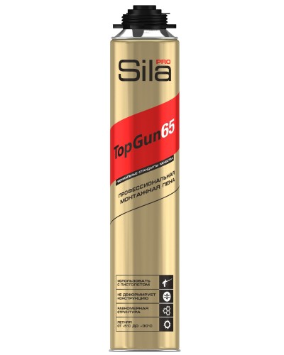 Пена монтажная Sila Pro TopGun 65, 875 мл. Пена монтажная. Sila в Рязани