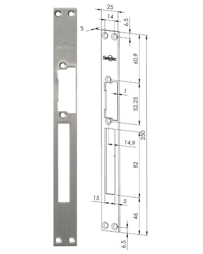 ST-SL502SP. Запорная планка длинная. Smartec в Рязани