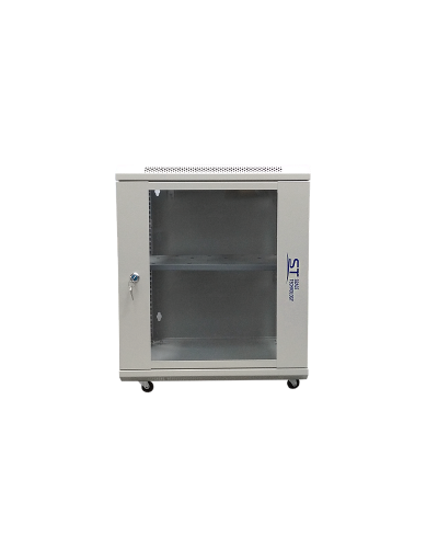 ST-NC12U600 (серый) С ПОЛКОЙ. Шкаф телекоммуникационный 19 настенный 12U. Space Technology в Рязани