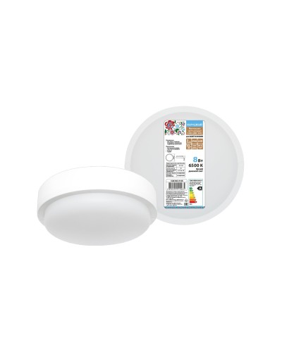 ДПП 3901 8Вт 6500К IP65 белый круг (SQ0366-0148). Светодиодный светильник LED. TDM ЕLECTRIC в Рязани