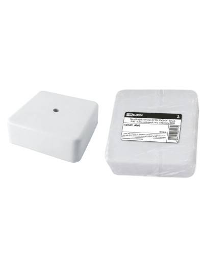 Коробка КР 50х50х20 ОП белая, IP40, с клеммной колодкой (SQ1401-0902). Распаячная коробка. TDM ЕLECTRIC в Рязани