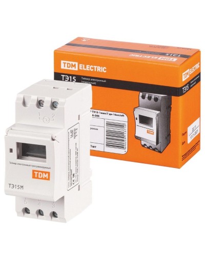ТЭ15М-1мин/7дн-32on/off-30А-DIN TDM (SQ1503-0037). Таймер электронный. TDM ЕLECTRIC в Рязани
