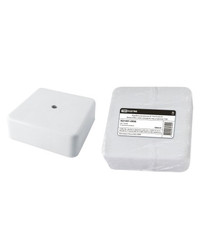 Коробка КР 75х75х28 ОП белая, IP40, с клеммной колодкой (SQ1401-0906). Распаячная коробка. TDM ЕLECTRIC в Рязани