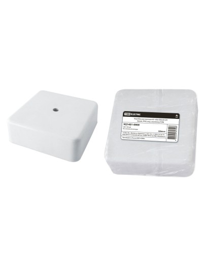 Коробка КР 100х100х44 ОП белая, IP40 (SQ1401-0909). Распаячная коробка. TDM ЕLECTRIC в Рязани