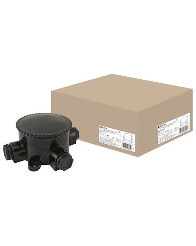 КЭМ 2-660-3 ОП D95мм IP65, 3-х рожковая (карболит) TDM (SQ1401-1101). Коробка электромонтажная. TDM ЕLECTRIC в Рязани