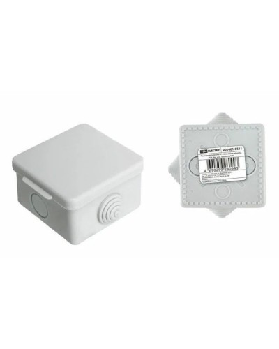 Коробка ОП 65х65х50мм, крышка,  IP54, 4вх. (SQ1401-0111). Распаячная коробка. TDM ЕLECTRIC в Рязани