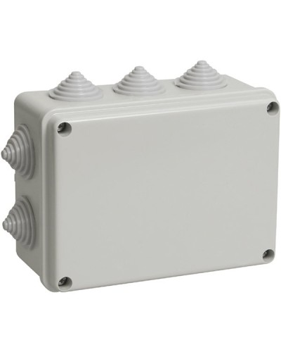 Коробка ОП 150х110х70мм, крышка, IP55, 10 гермовводов (SQ1401-1242). Распаячная коробка. TDM ЕLECTRIC в Рязани