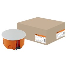 Распаячная коробка СП D80х40мм, крышка, пл. лапки, IP20, TDM (SQ1403-1025). Распаячная коробка СП. TDM ЕLECTRIC