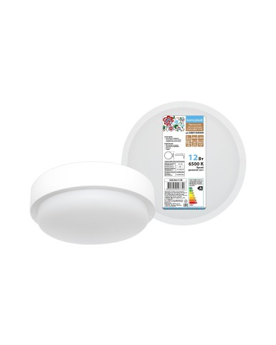 ДПП 3901 12Вт 6500К IP65 белый круг (SQ0366-0140). Светодиодный светильник LED. TDM ЕLECTRIC в Рязани