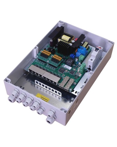 TFortis PSW-2G8F+. Коммутатор для подключения 8 камер. TFortis в Рязани