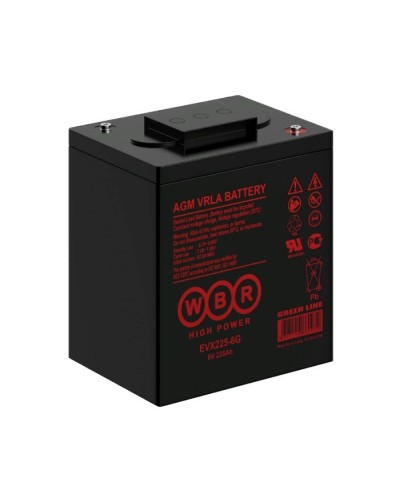 WBR EVX225-6G. Аккумулятор герметичный свинцово-кислотный. WBR в Рязани