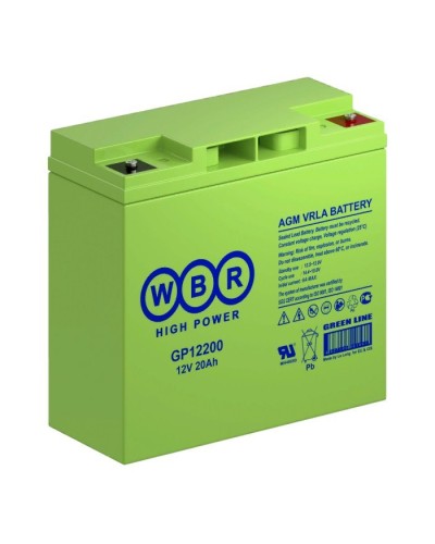 WBR GP12200. Аккумулятор герметичный свинцово-кислотный. WBR в Рязани