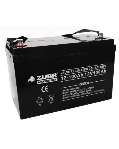 ZUBR MARINE GEL NPG 12-100 (12V, 100Ah). Аккумулятор герметичный свинцово-кислотный. ZUBR в Рязани